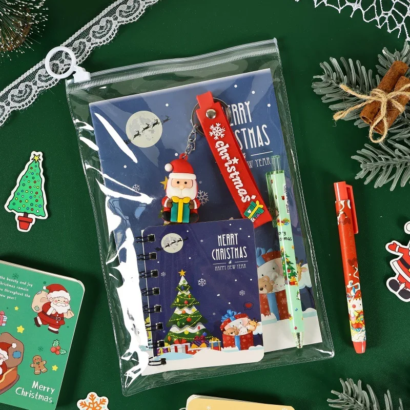 Holidays Study Supplies Decorative Christmas Stationery Set Keychain Pendant Stationery Varied Styles Student Stationery Kit