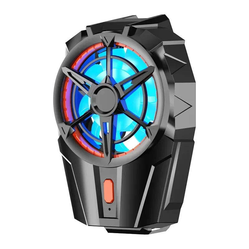 X52 โทรศัพท์มือถือ 3 เกียร์ปรับ Air-cooled Back-Clip หม้อน้ําพัดลมระบายความร้อนสําหรับ PUBG เกม Cooler สําหรับ IOS Android Cool ความร้อน