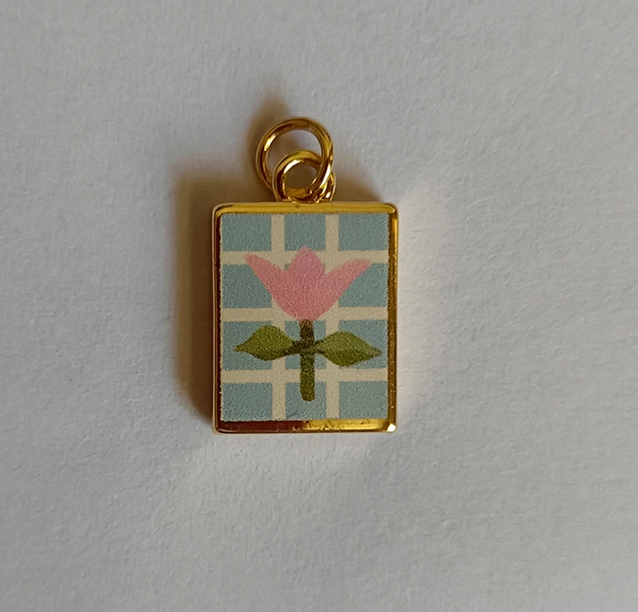 10pcs/lot DIY Mix Jewelry Accessories Flower Moon Oil-dripping Copper Charms Phone Shell Pendant