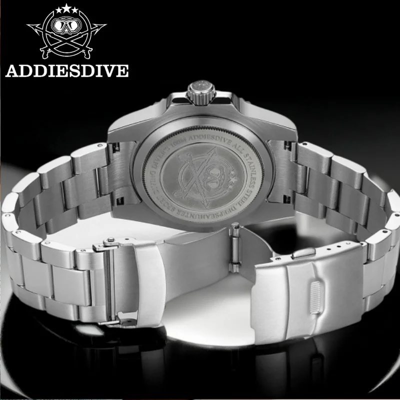ADDIESDIVE Watches for Men Sapphire Glass 316L Stainless Steel 20Bar Diving  8215 Movement Luminous Automatic Mechanical Watches