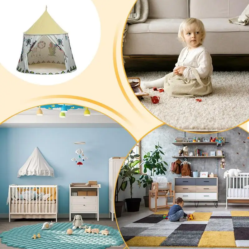 Tente d'intérieur pour enfants, château pour faire semblant de jouer, tentes pour enfants, maison de jeu pour garçons et filles, anniversaire pour bébés, intérieur et extérieur