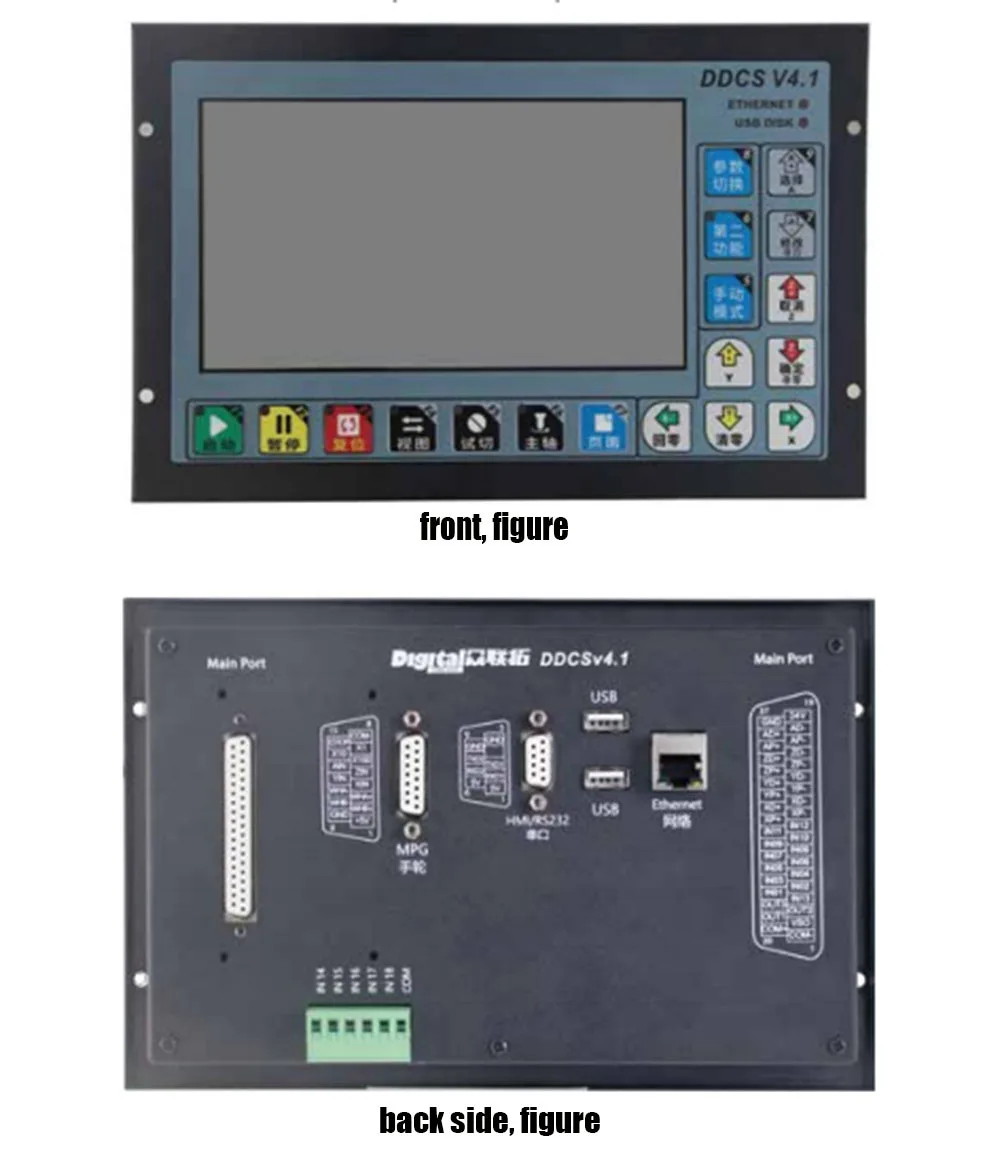 Imagem -02 - Nova Chegada Ddcsv4.1 Autônomo Controlador de Movimento Offline Suporte Controlador Eixos Eixos Usb Cnc Controlador Interface