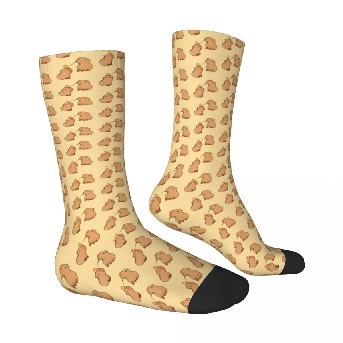 Capybara Two Pattern Men Women Socks Windproof Novelty Spring Summer Autumn Winter Stockings Gift