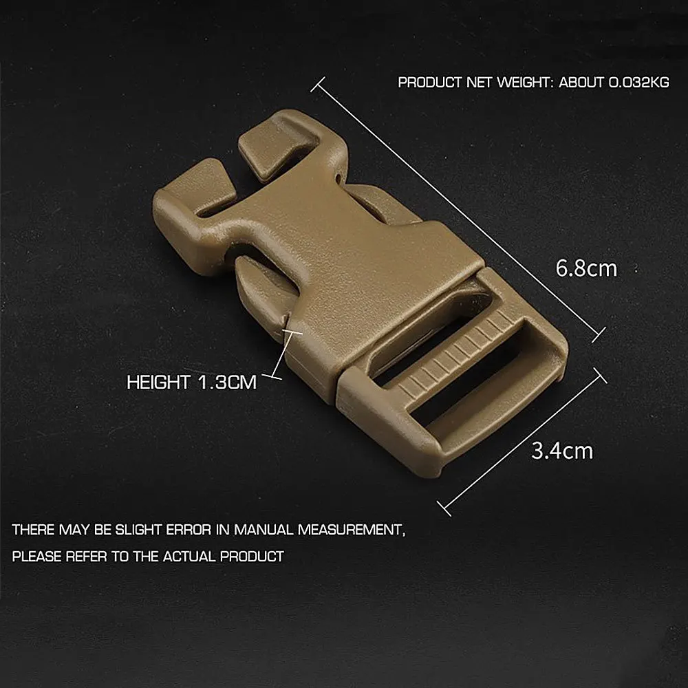 Tactical 1-inch QASM Quick Attach Buckle Detachable Airsoft Vest Backpack Strap Connection Attachment Point Accessories POM 2PCS