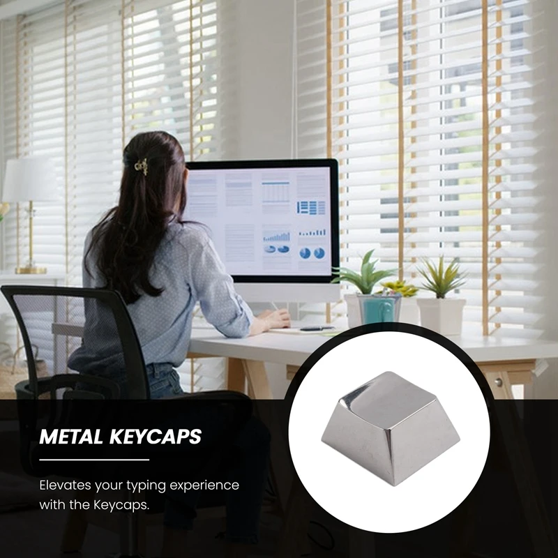 Metal Keycaps Gaming Keycaps Stainless Steel Metal Keycap  With Key Puller For Mechanical Keyboard Switch