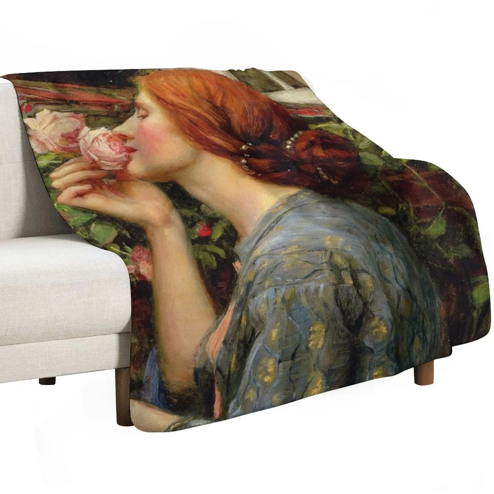 The Soul of the Rose -John William Waterhouse Throw Blanket funny gift Weighted Decoratives Quilt Giant Sofa Kid'S Blankets