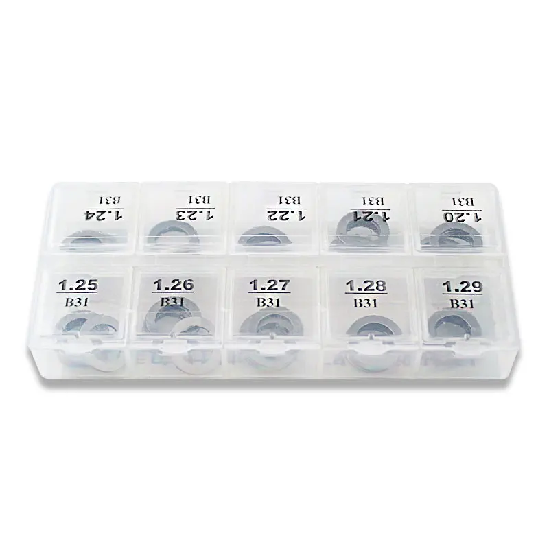 50 Pieces Per Box B31 Injector Adjusting Shims B22 B25 B26 B40 B41 Common Rail Nozzle Calibration Washer Spacer XD1024