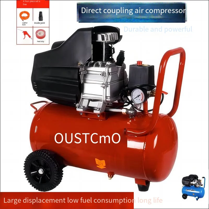 High-Power High-Pressure Air Compressor Small Oil And Gas Pump 3P  Carpentry Special Paint 220V Portable Compressor   379