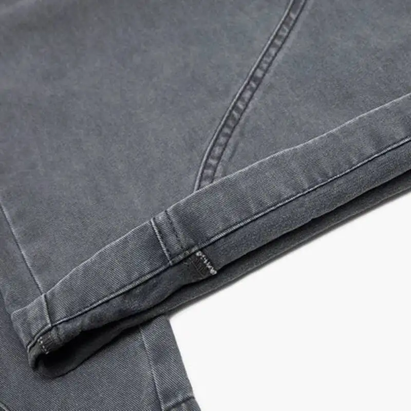 Gradient Wash Cargo Pocket Men Jean High Street Wide Leg Oversize Tailored Niche American Retro Casual Trousers FB4R
