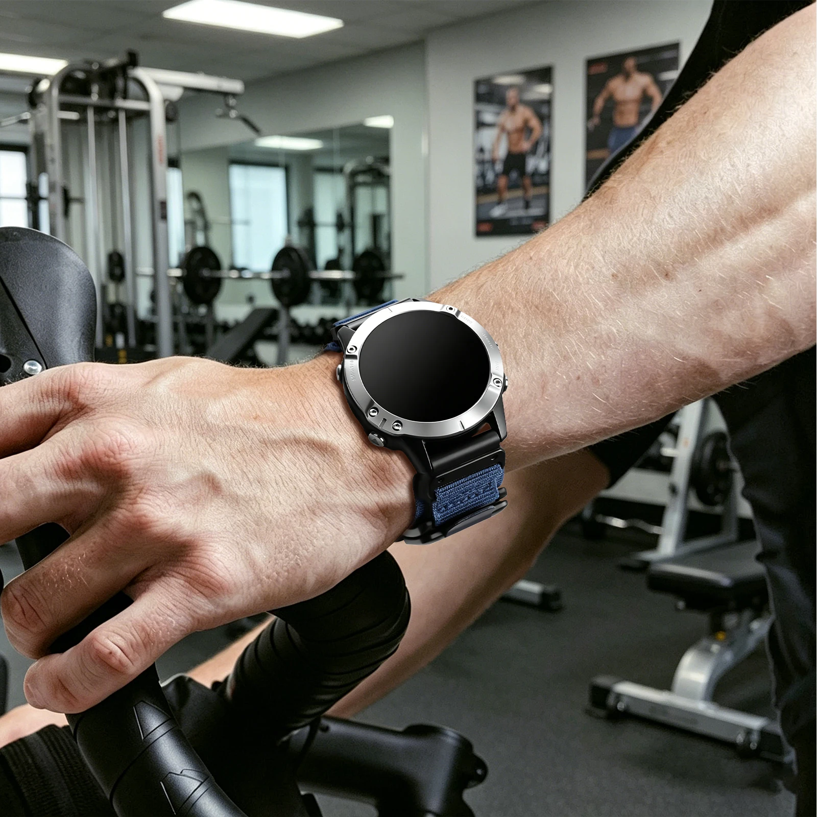 Kompatibel mit Garmin Uhrenarmband 22mm 26mm Schnellverschluss Nylonband für Fenix 8 7 7X 6 5 Epix Gen2 Enduro 3 Herren Sport Ersatzband – Detail 9