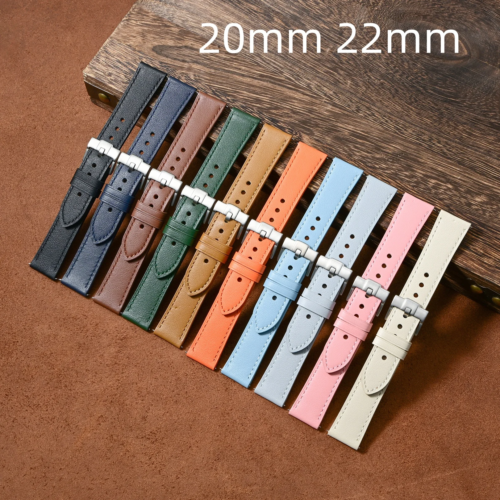 20Mm 22Mm Leather W… - image