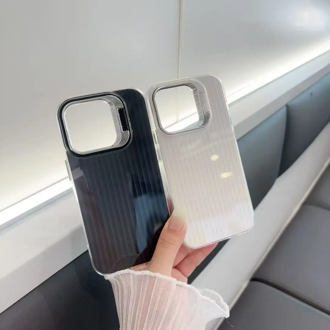 حافظة لهاتف آيفون 17 بروماكس بزر معدني آيفون 16 إطار صور حامل غير مرئي 3 في 1 حافظة هاتف #2