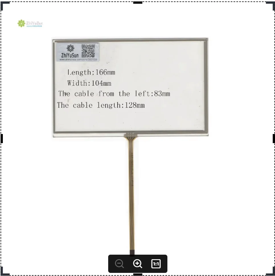 ZhiYuSun 166mm*104mm KDT-3231 7inch 4lines NEW touch screen panel 166*104 TOUCH glass sensor  for DVD car the cable length 128mm