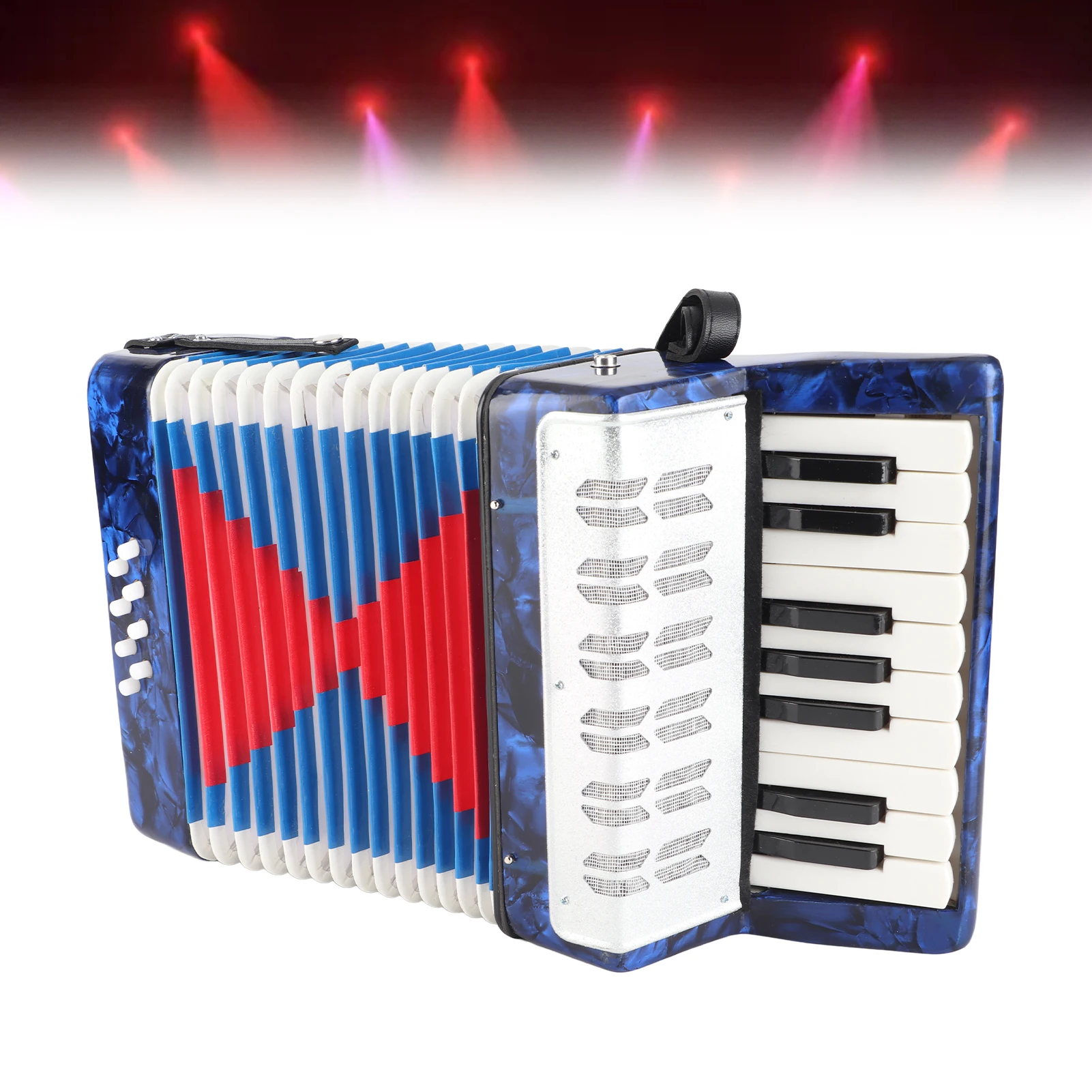 

Bass Piano Accordion 17 Key Accordion Teaching Training Interest Cultivation Musical Instrument for Children Musical Instrument