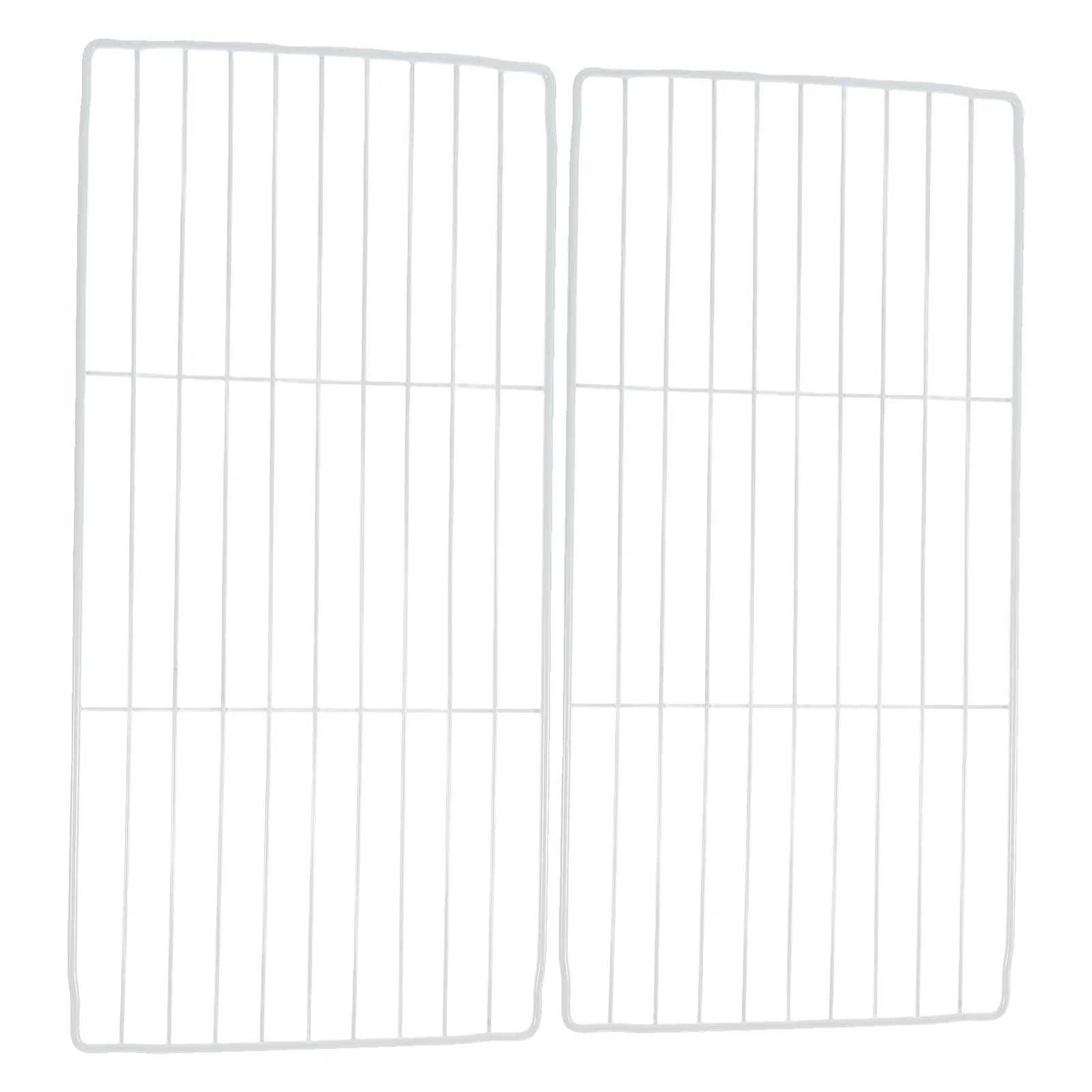 2Pcs Adjustable Freezer Shelf Dividers Metal Wire Partition Grid for Deep Chest Freezer Refrigerator Organizer Food Storage