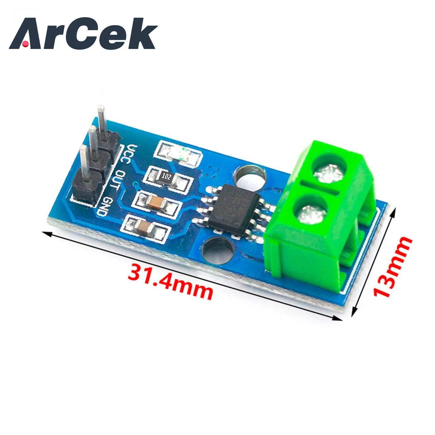 1PCS NEW 5A 20A 30A Hall Current Sensor Module ACS712 Model For Arduino AC DC Current Detection Board