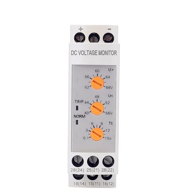 GINRI DVRD-48 48V DC 2CO OverVoltage Undervoltage Monitor Relay  Voltage Protection Relay
