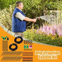 Drip Irrigation System Adjustable Drip Watering Kit 98ft Automatic Smart Adjustable Garden Accessories For Yard Greenhouse