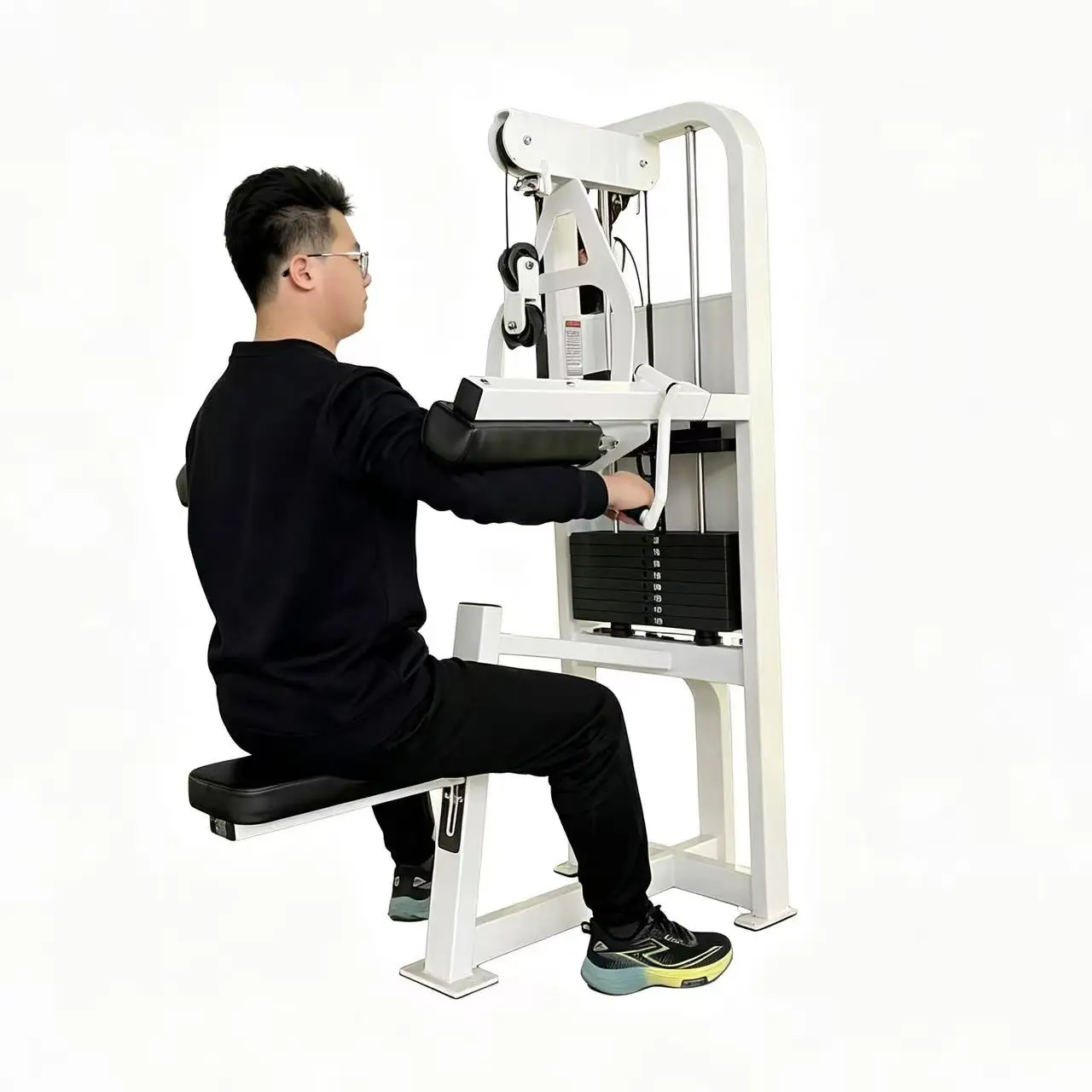Sales Commercial Professional Gym Weight-bearing Steel Arm Shoulder Strength Training Safety Seated Lateral Raise