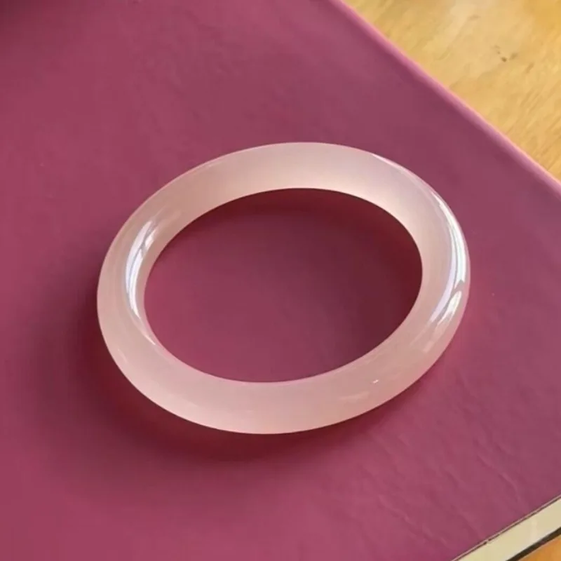 

Ice Lotus Root Pink Jade Bracelet, Fashionable Versatile Girl Ethnic Style Jade Bracelet