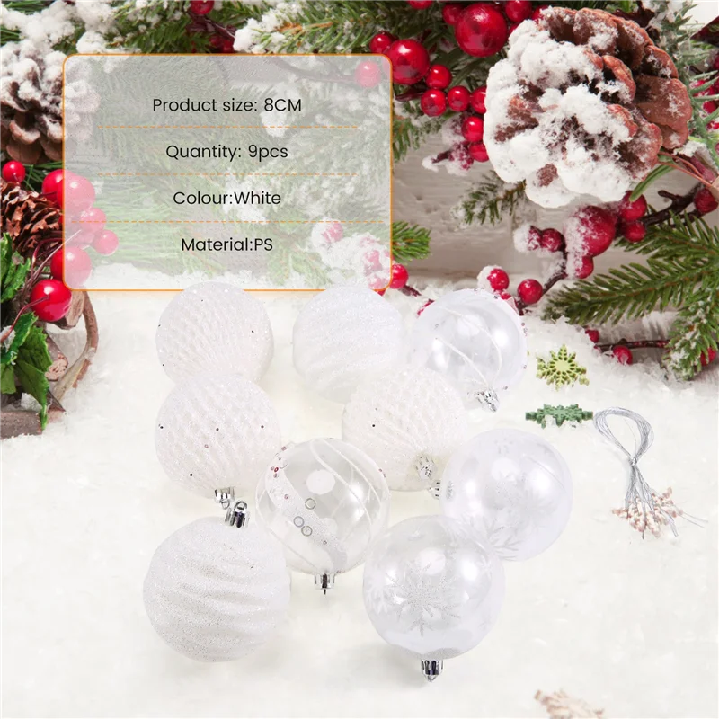 

Christmas Ball Baubles Big Tree Decorations Balls Xmas Party Hanging Ornaments Christmas Decorations For New Year