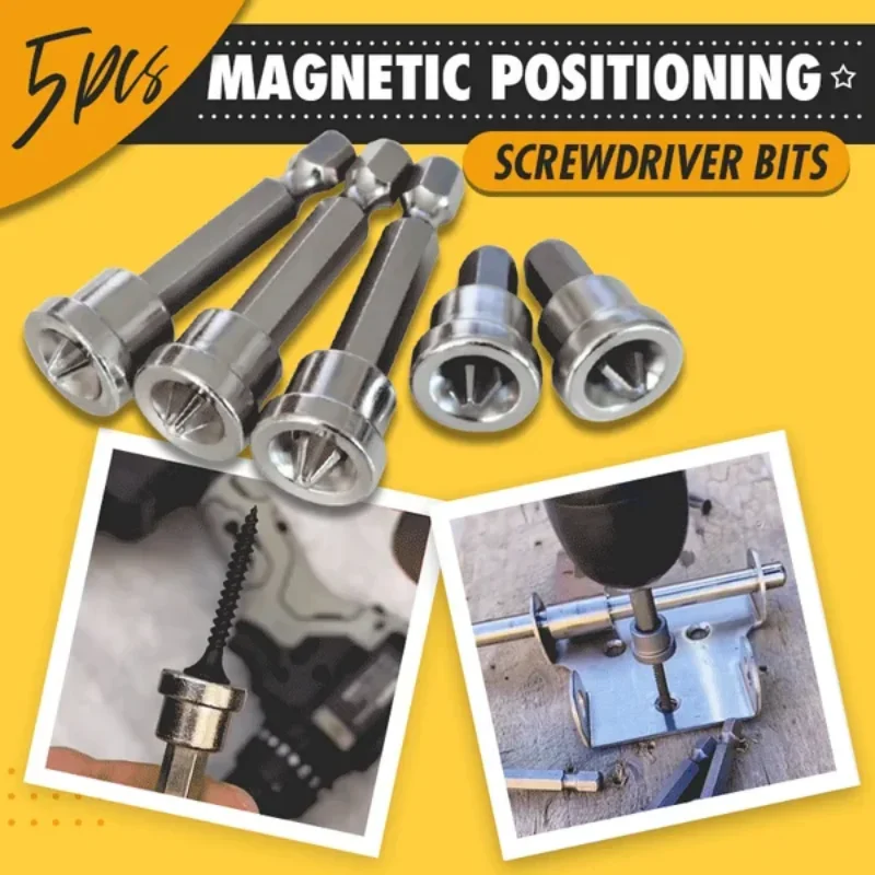 

Magnetic Collar Positioning Screwdriver Bits 25/50mm Gypsum Board Plasterboard Screws Locating Batch Head Drilling