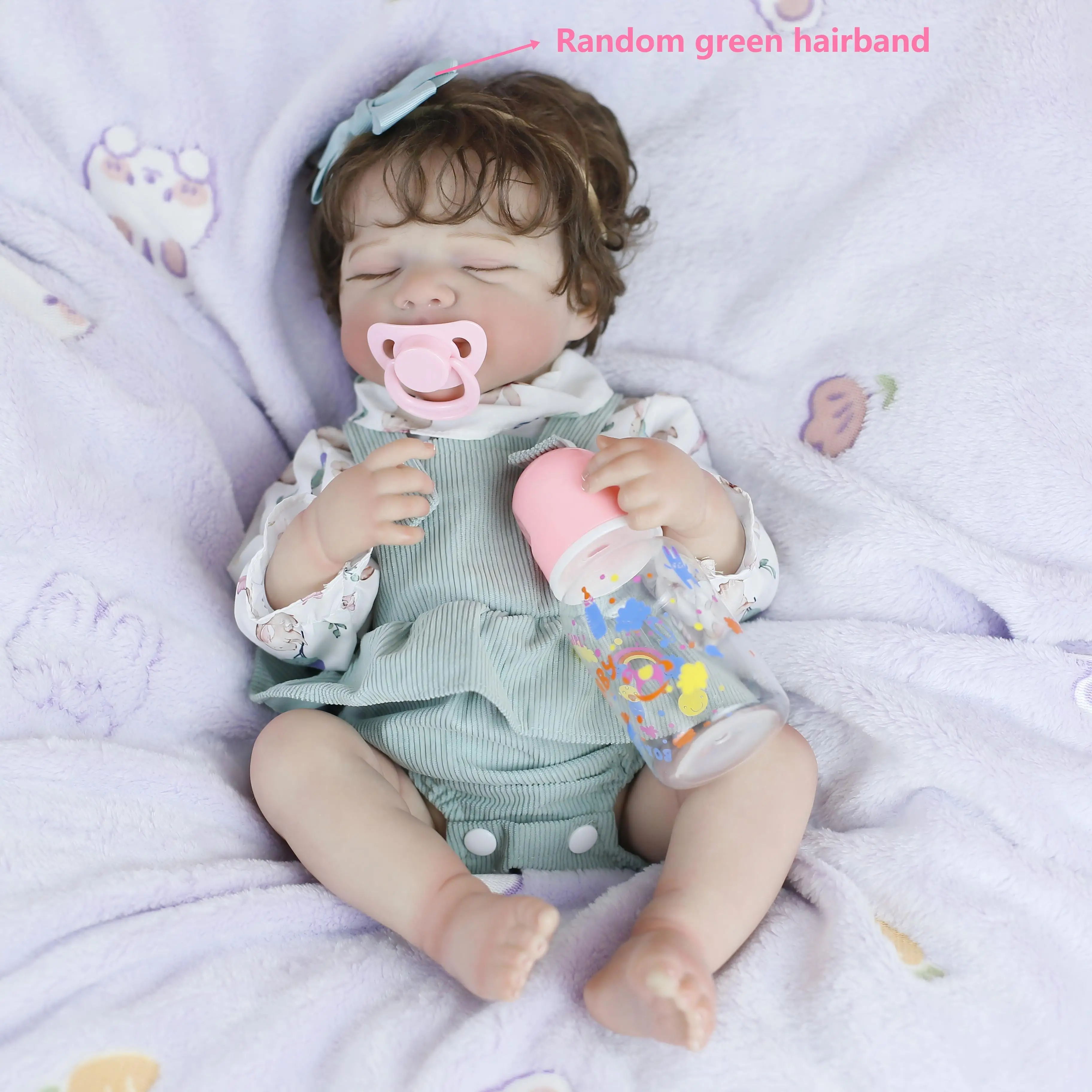 

Lifereborn 18Inche Lifelike Sleeping Reborn Doll Handmade 3D Skin Multiple Layer Painting Newbron Baby Doll Collectible Art Doll