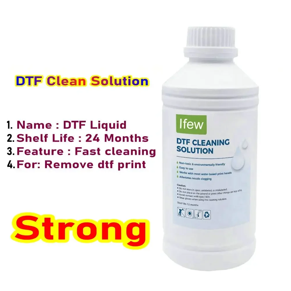 DTF Textile Clothing Vlr Vinyl Remover Dtf Cloth Cleaning Liquid Clean Solution Cleaner Direct Transfer Film T Shirt Cleaner Kit