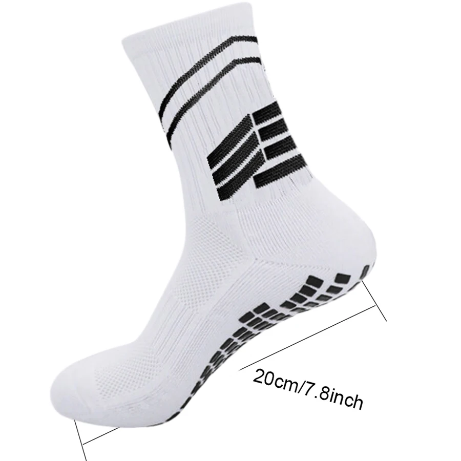3/6/8pairs men women anti slip grip football soccer socks basketball rugby towel bottom breathable shockproof exercise socks view 5