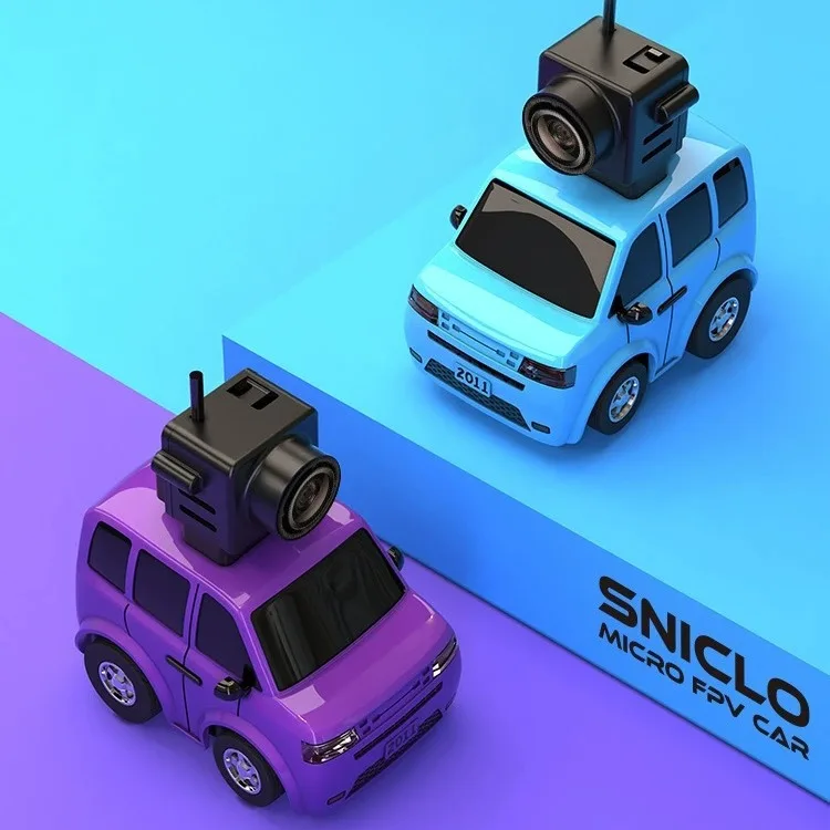 SNICLO mini 1:100 bezprzewodowy pilot FPV samochód wyścigowy prezent urodzinowy zabawka chłopiec samochód Kcar