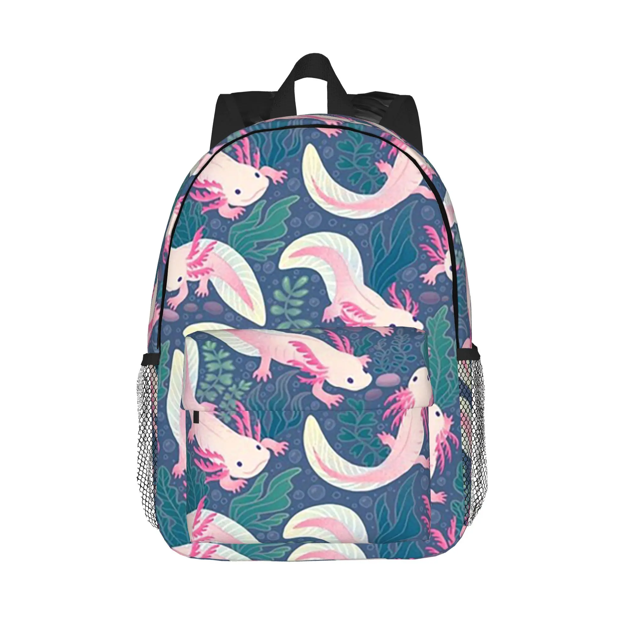 Axolotls Backpack Hot Sale Daypack Large Capacity Boys Girls BookBag Shoulder Bags for Men Women School Bag