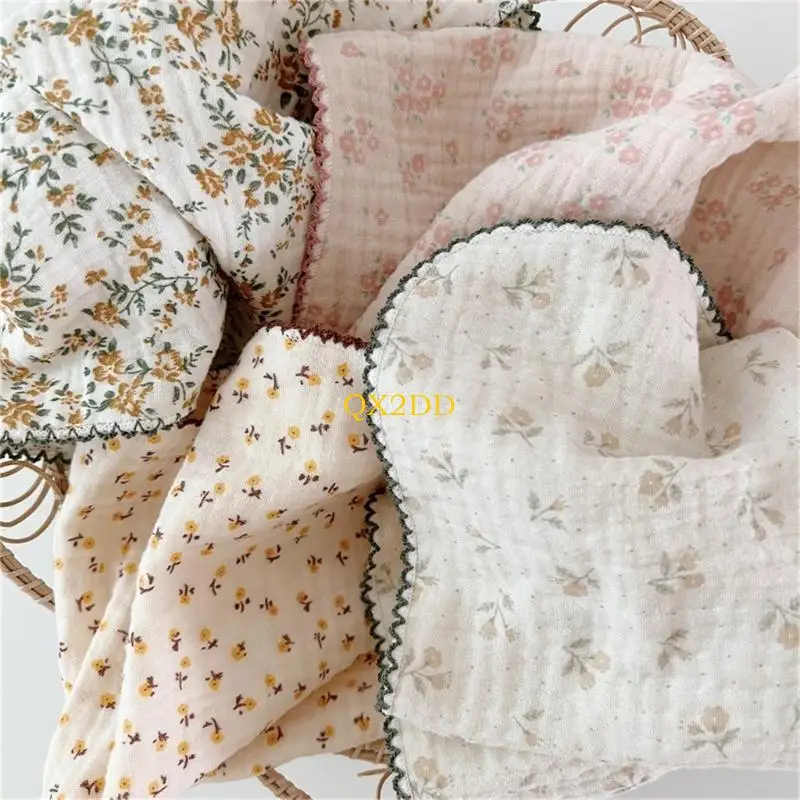 QX2D Toddlers Burp Cloth Baby Towel Multi-Use Wash Cloth Facecloth High Absorbent Feeding Bibs Infant Quick-Dry Sweat Towel