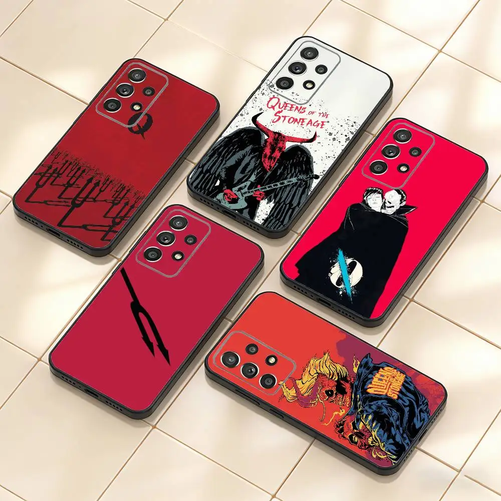 Q-Queens Of The Stone age   Phone Case For Samsung S25,S24,S21,S22,S23,S30,Ultra,S20,Plus,Fe,Note,10,9,5G Black Cover