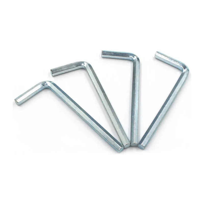 1-10Pcs 2/2.5/3/4/5/6/8/10/12/14/17/19mm Carbon Steel Zinc Plated Allen Keys Hex Wrench Flat Head Hex Key L-type Hand Tools