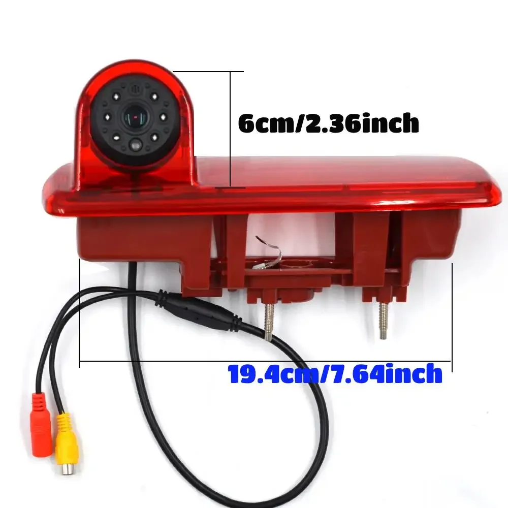 OE Replacement 3rd High Brake Light Camera, CCD HD Reverse Backup Camera for Vauxhall Vivaro Opel Vivaro Renault Traffic 2014