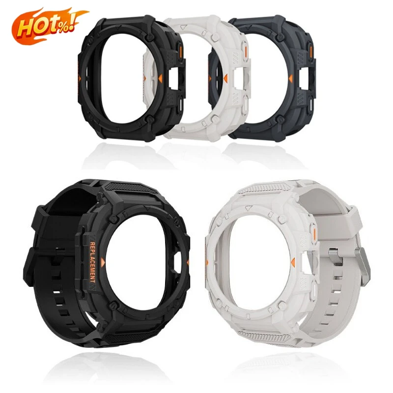 Silikon Sportarmband Correa Hülle+Armband Zubehör für Samsung Galaxy Watch Ultra 2025 47mm für Galaxy Watch 7 Ultra Armband