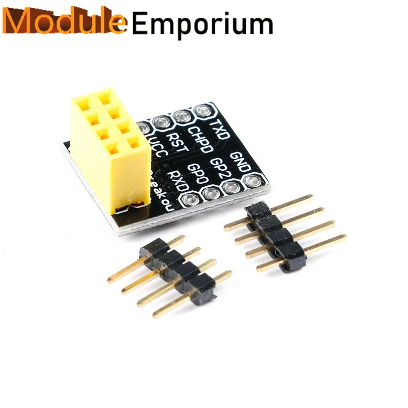 5pcs ESP8266 Adapter Board Breakout Plate Breadboard ESP01 WiFi Transceiver Module ESP-01 ESP-01S