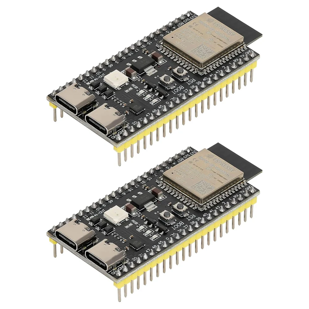 5Pcs ESP32-S3 Development Board WiFi BT 16MB Flash 8M PSRAM 44Pin Type-C for Arduino IDE Compatible ESP32-S3-WROOM1 N16R8 N8R2
