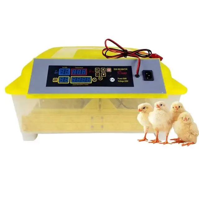 

Factory Price Solar Egg Incubator 56 Eggs Double Power Incubator With Humidity Display For Home And Farm