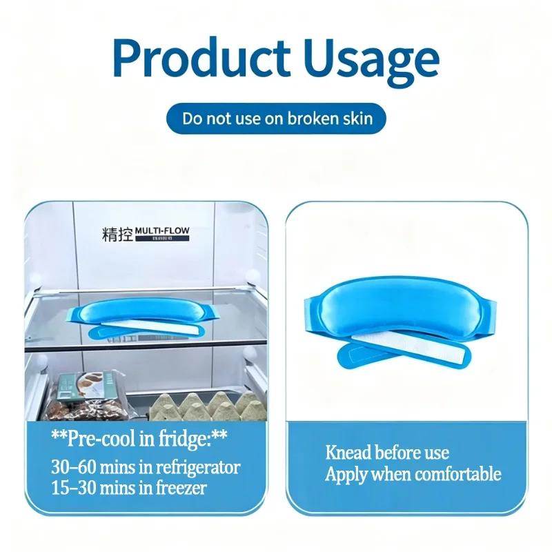 Reusable Cold Hot Therapy Ice Bag Headband for Fever Headache Relief Postoperative Rehabilitation