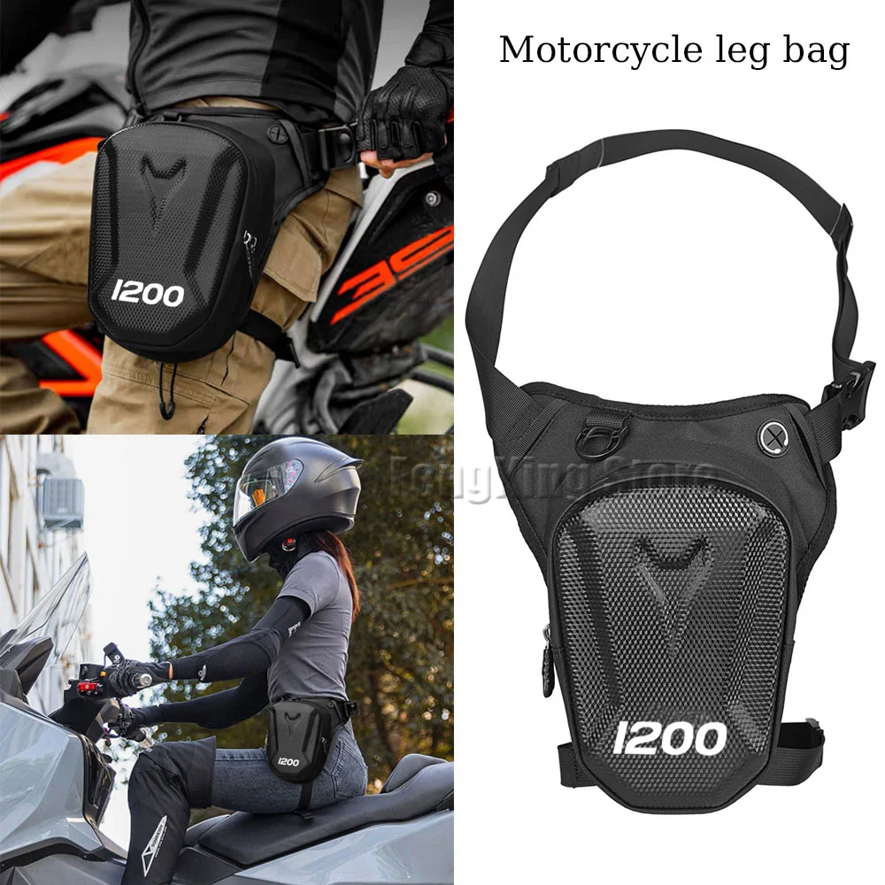 

For Kawasaki ZRX1200R ZRX1200 R ZRX 1200 R Motorcycle leg bag knight hard shell waterproof waist bag crossbody bag