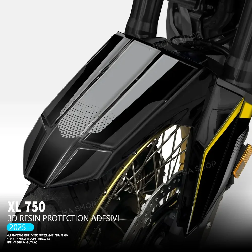 

Motorcycle Front Fender Stickers 3D Gel Decals for Transalp XL 750 XL750 2022 2023 2024 2025