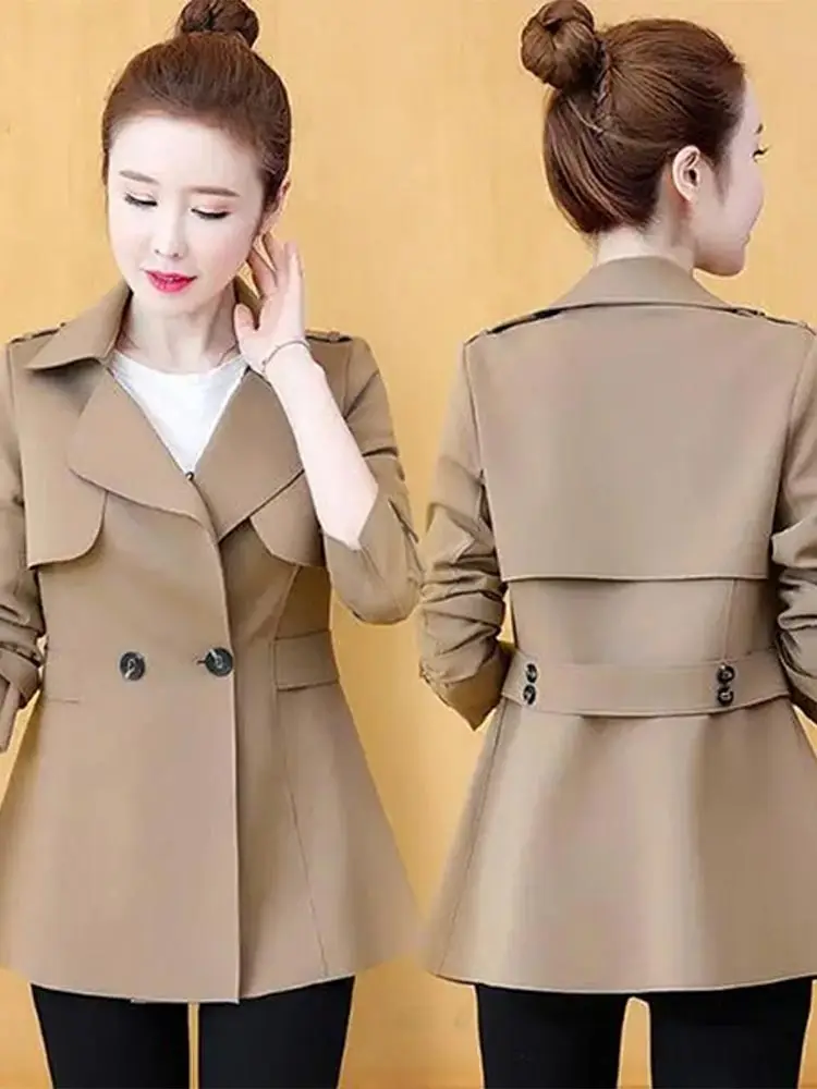 Sli منتصف طول المرأة سترة واقية Jaet ربيع الخريف وصول جديد Faionable الصبار حجم معطف كبير بسيط Sle