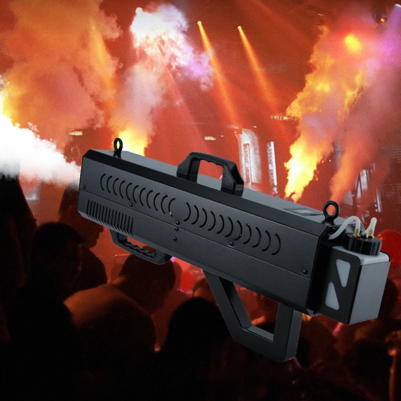 

1500w LED Handheld Smoke Gun Cleaning Bar Ambient Light Air Column Guns Night DJ Special Effects Props Atmosphere Equipment
