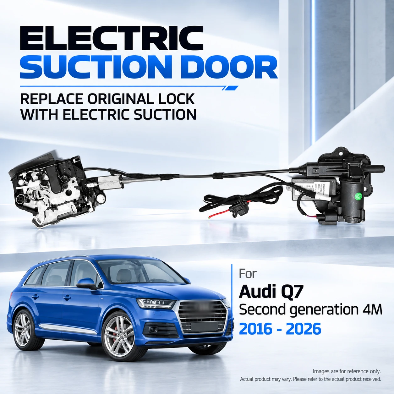 For Audi Q7 Second generation 4M 2016-2026 Car Specific Electric Soft Close Door Lock Replacement Kit Auto Suction Door Upgrade
