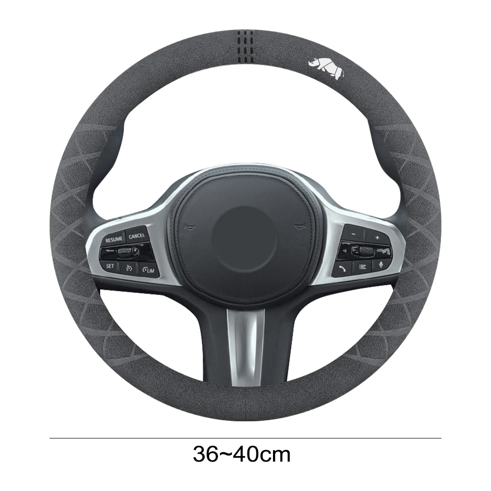 For Suzuki Jimny jb74 jb64 jb43 jb53 Auto Accessories Suede Car Steering Wheel Cover Anti-Slip Steering Wheel Cover Skidproof