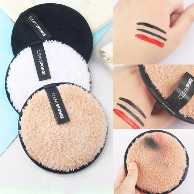 Herbruikbare Make-Up Remover Pads Katoenen Doekjes Microfiber Cosmetica Wasbare Make-Up Handdoek Gezicht Reiniging Spons Huidverzorgingshulpmiddelen