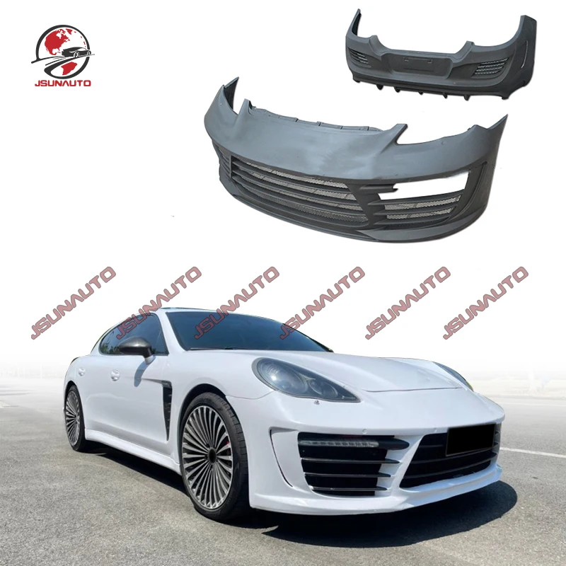 

For Porsche Panamera Front Bumper Fiberglass Retrofit Unpaint upgrade Bodykit Front Bumper For Pnamera 970 10-13 Accessories