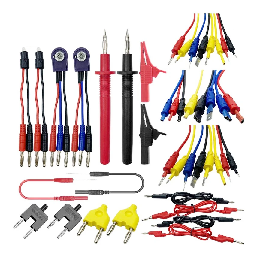 Multipurpose Automotive Car Test Leads Probes Connectors Adaptors Set Kit For Diagnosing And Repairing Complex Vehicle Circuits