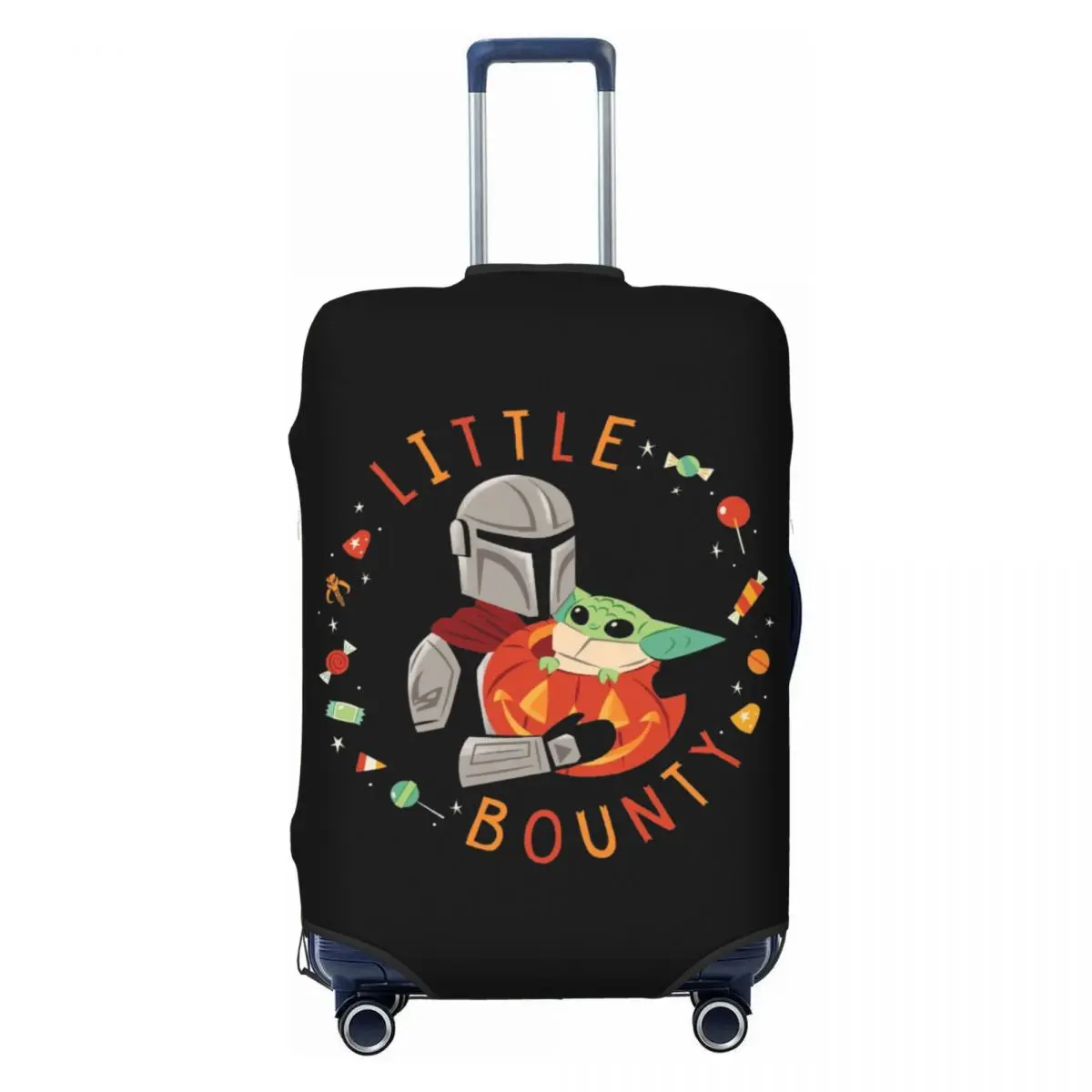 

Custom M-Mandalorianed Grogu Luggage Cover Protector Cute Travel Suitcase Protective Cover for 18-32 Inch